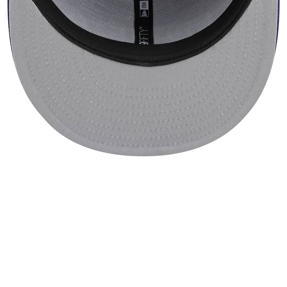 Men's New Era Purple Charlotte Hornets Jersey Hook Statement Edition 9FIFTY Snapback Hat