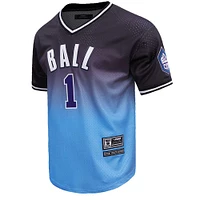 Men's Post LaMelo Ball Navy/Blue Charlotte Hornets Ombre Name & Number T-Shirt