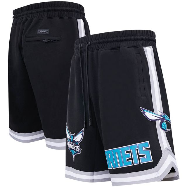 Short d'équipe Pro Standard noir Charlotte Hornets en chenille pour homme