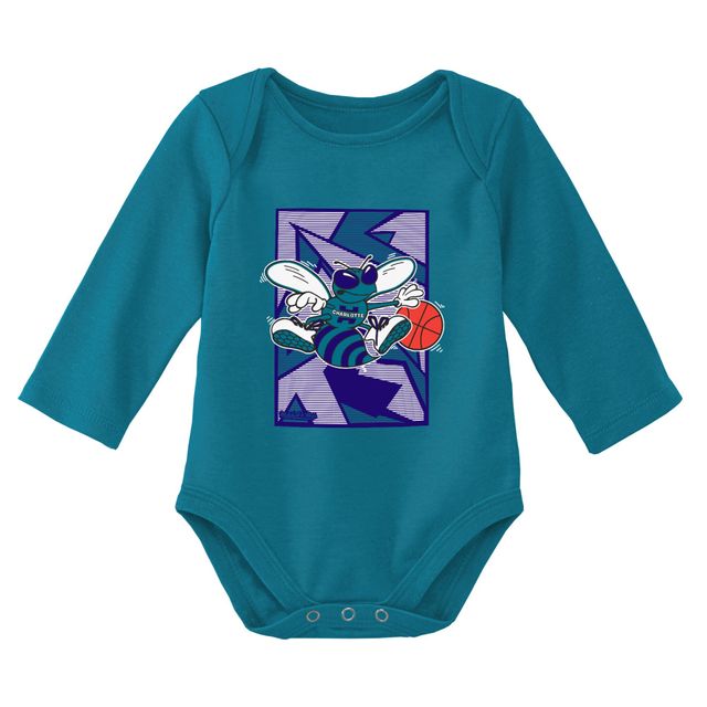 OST CHHORN TEAL PRPLE NOUVEAU-NÉ M&N HWC SS & LS CREEPER AND BEANIE SET INFGIFPCK