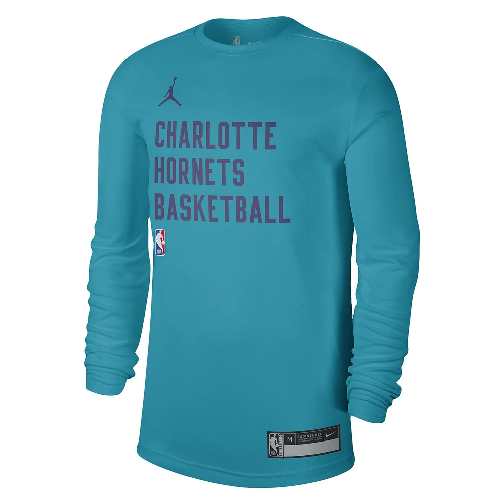 Unisex Jordan Brand Teal Charlotte Hornets 2023/24 Legend On-Court Practice Long Sleeve T-Shirt