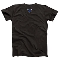 T-shirt unisexe NBALab x Hyperfly Heather Black Charlotte Hornets de la collection Année du serpent Nouvel An lunaire