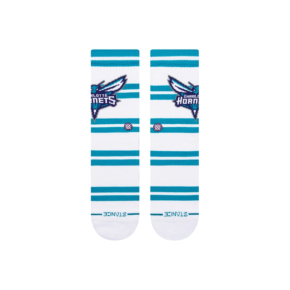 Unisex  Stance Charlotte Hornets Prep Stripe Crew Sock