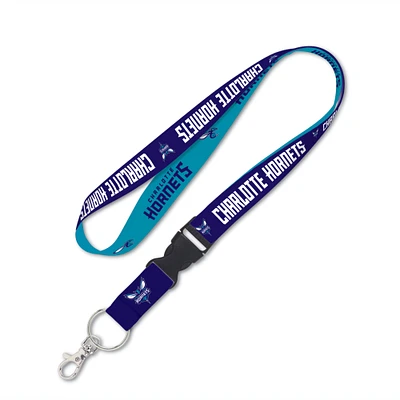 WinCraft Charlotte Hornets Teal Reversible Lanyard with Detachable Buckle