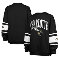 Sweat-shirt à panneaux Steadfast City Edition 2024/25 Charlotte Hornets '47 Black pour femme