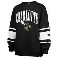 Sweat-shirt à panneaux Steadfast City Edition 2024/25 Charlotte Hornets '47 Black pour femme