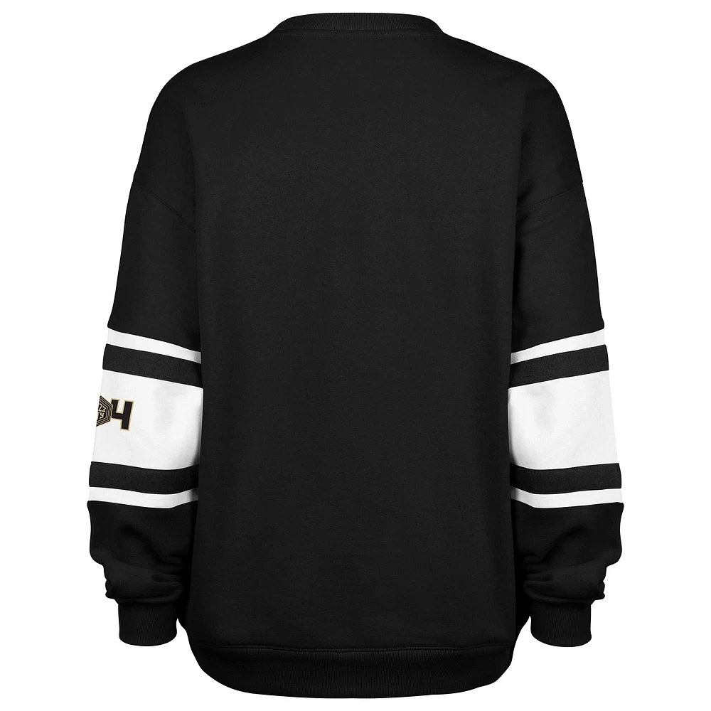 Sweat-shirt à panneaux Steadfast City Edition 2024/25 Charlotte Hornets '47 Black pour femme