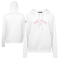 Women's Levelwear  White Charlotte Hornets Mother's Day Adorn Arched Pullover Hoodie