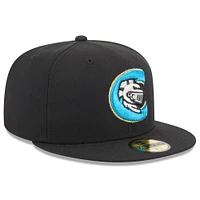 Men's New Era Black Charlotte Knights Authentic Collection Alternate Logo 59FIFTY Fitted Hat