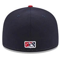 Men's New Era White Charlotte Knights Authentic Collection Alternate Logo 59FIFTY Fitted Hat