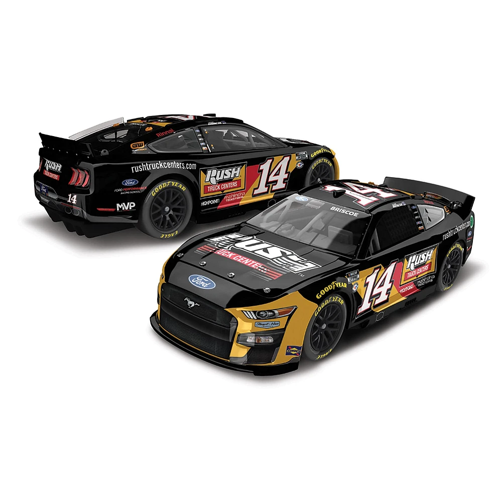 Action Racing Chase Briscoe 2023 #14 Rush Truck Centers 1:64 Peinture régulière moulée sous pression Ford Mustang