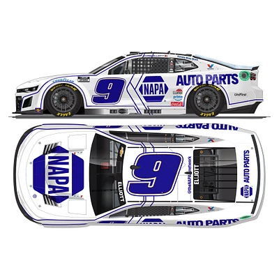 Action Racing Chase Elliott 2025 n° 9 Napa White 1:64 Peinture régulière Chevrolet Camaro ZL1 moulée sous pression
