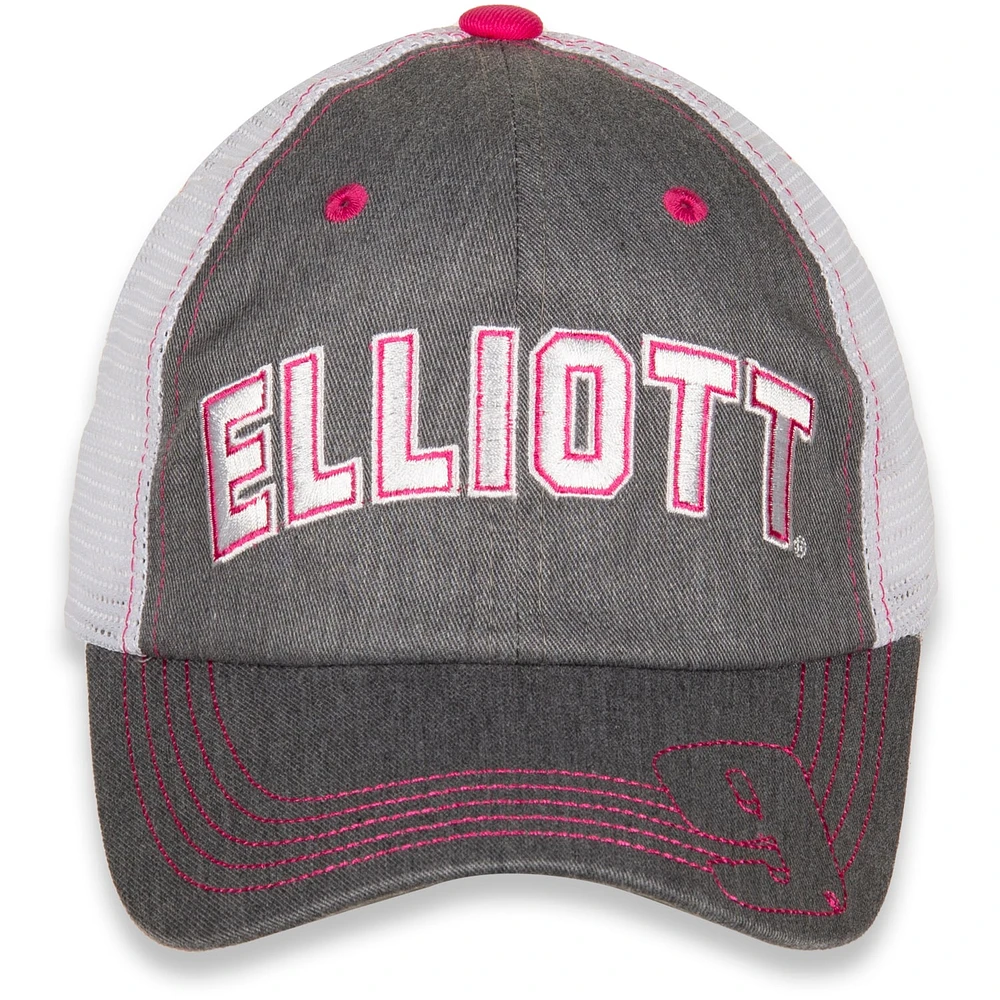 Girls Youth Hendrick Motorsports Team Collection Gray/White Chase Elliott Favorite Driver Adjustable Hat