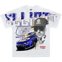 Men's Hendrick Motorsports Team Collection White Chase Elliott Total Print T-Shirt