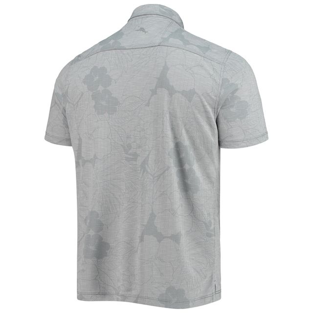 Polo Tommy Bahama gris Chase Elliott Miramar Blooms pour homme