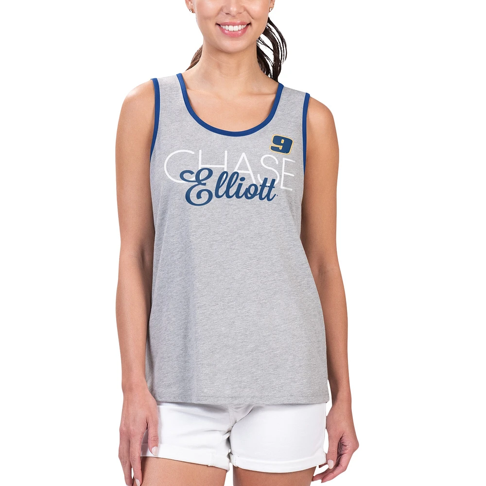 GII CHASEE HEATHER GRAY S24 G34 LADIES FASTEST LAP FASHION TANK TANLAD