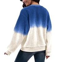 Women's G-III 4Her by Carl Banks Royal Chase Elliott Double Score Sherpa Sweatshirt