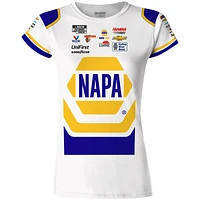 Women's Hendrick Motorsports Team Collection White Chase Elliott NAPA Sublimated Uniform T-Shirt