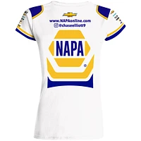 Women's Hendrick Motorsports Team Collection White Chase Elliott NAPA Sublimated Uniform T-Shirt