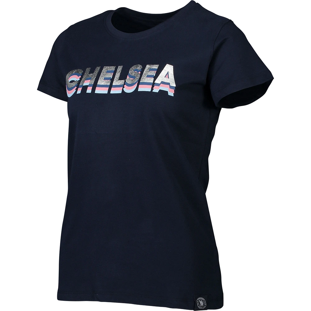 T-shirt bleu marine Chelsea Repeat pour fille