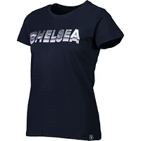 T-shirt bleu marine Chelsea Repeat pour fille