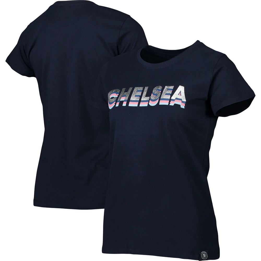 T-shirt bleu marine Chelsea Repeat pour fille