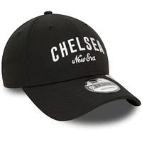 Men's New Era Black Chelsea Wordmark Repreve 9FORTY Adjustable Hat
