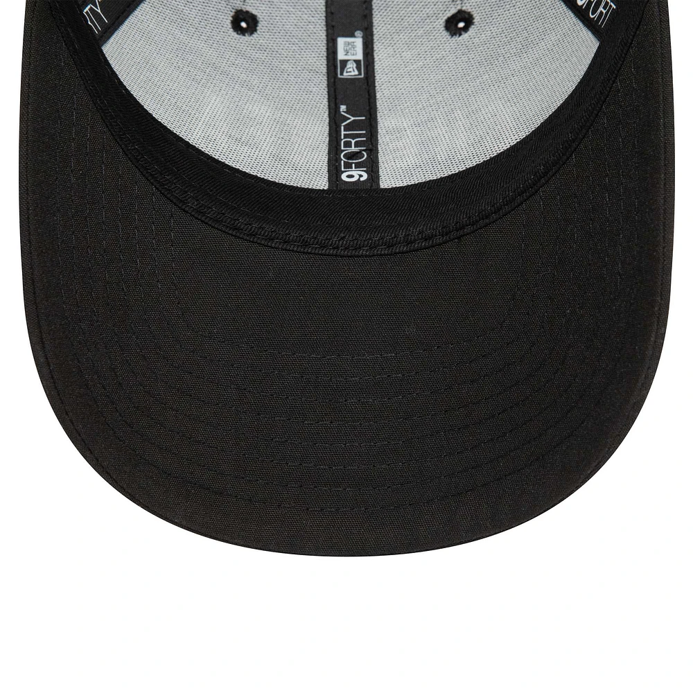 Men's New Era Black Chelsea Wordmark Repreve 9FORTY Adjustable Hat