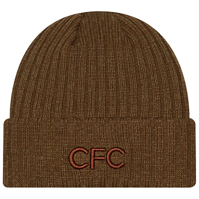 Men's New Era Brown Chelsea Retro Cuffed Knit Hat