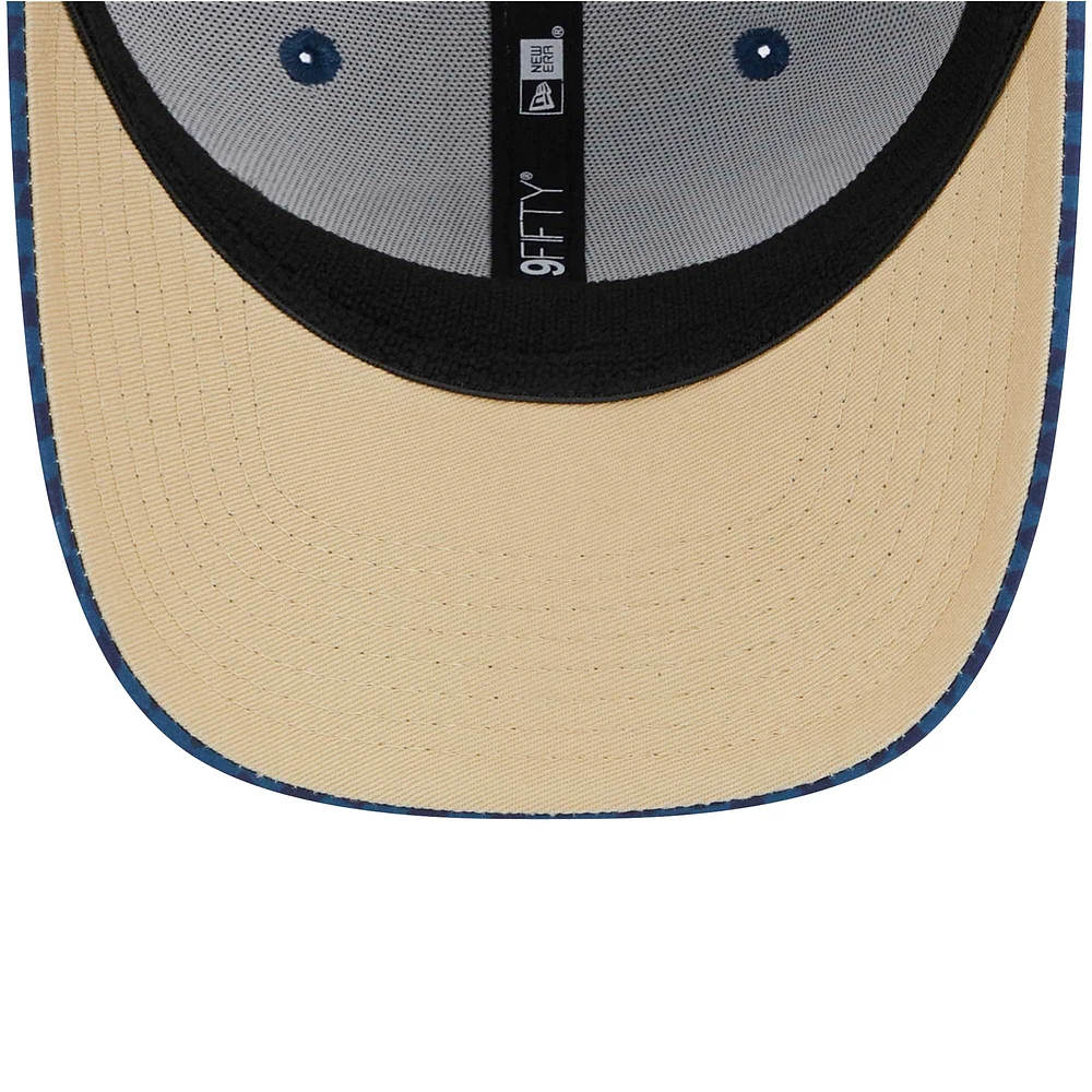 Men's New Era Navy Chelsea Allover 9FIFTY Snapback Hat