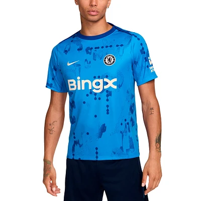 Haut d'avant-match Nike bleu Chelsea 2024/25 Academy Pro pour Homme