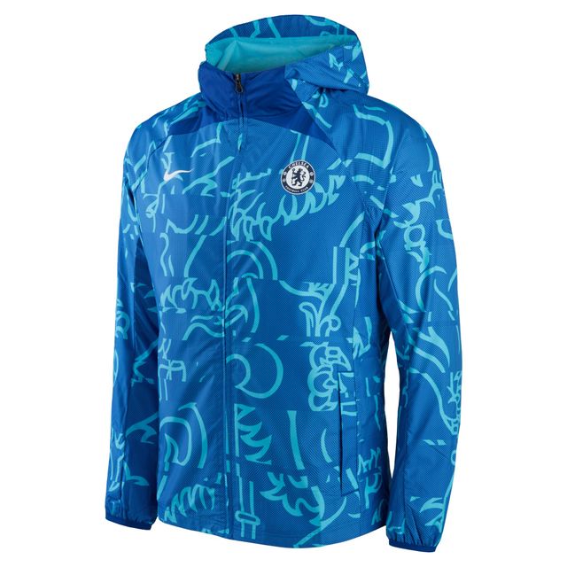 Veste Nike Chelsea AWF Raglan entièrement zippée pour homme, bleu