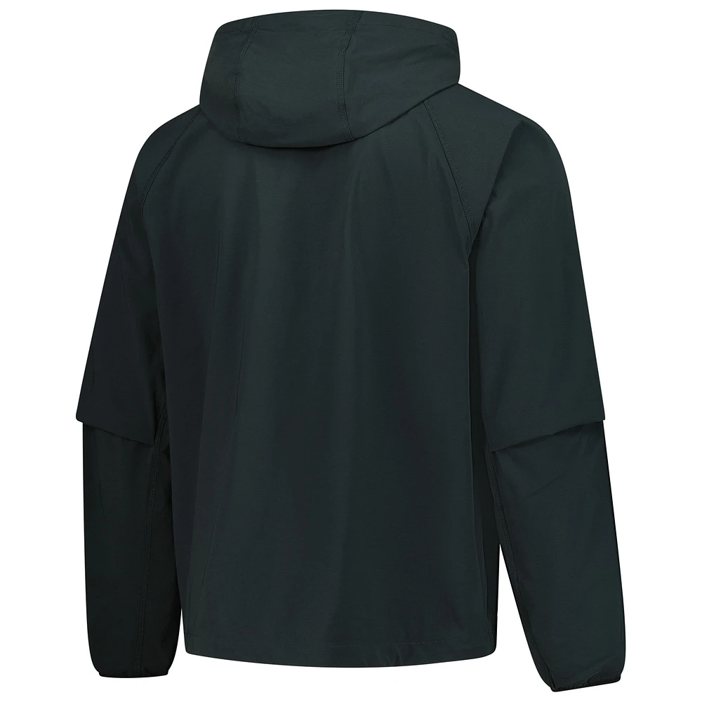 Men's Nike Dark Green Chelsea Tech Fleece Raglan Full-Zip Hoodie