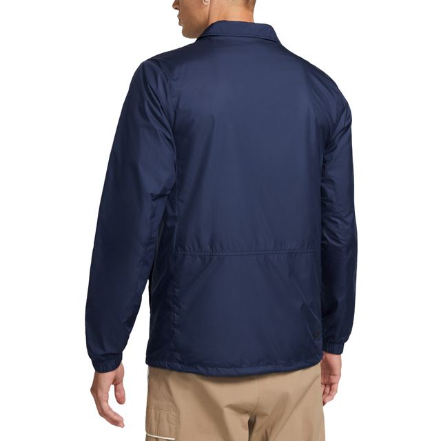 Veste à boutons-pression intégrale Nike Chelsea Coach Performance pour homme bleu marine