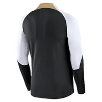 Haut à manches longues avec fermeture éclair quart de performance Nike Chelsea Strike Drill 2023/24 pour Homme - Bleu marine