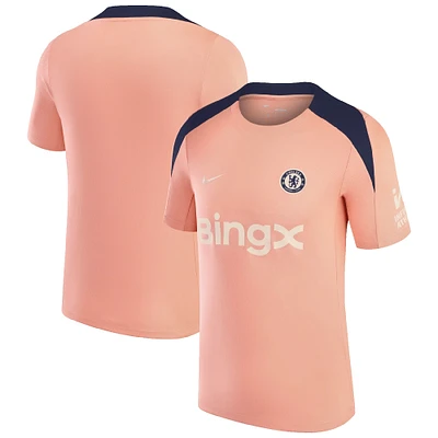 Haut de performance Nike orange Chelsea 2024/25 Fourth Strike pour homme