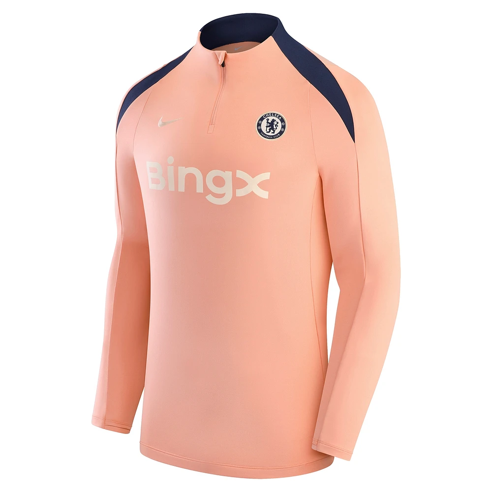 Haut d'entraînement Nike orange Chelsea 2024/25 Strike pour homme