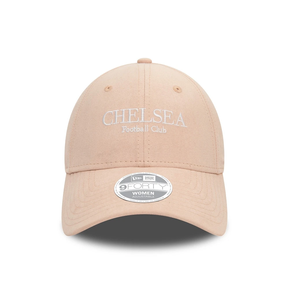 Women's New Era Pink Chelsea Suede 9FORTY Adjustable Hat