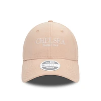 Women's New Era Pink Chelsea Suede 9FORTY Adjustable Hat