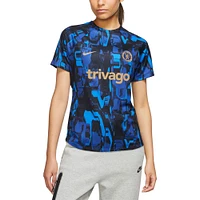 Haut d'avant-match Nike bleu Chelsea 2023/24 Home Academy Pro pour femme