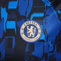 Haut d'avant-match Nike bleu Chelsea 2023/24 Home Academy Pro pour femme