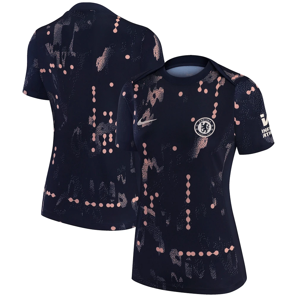 Women's Nike Blue Chelsea 2024/25 Academy Pro Pre-Match Performance Top