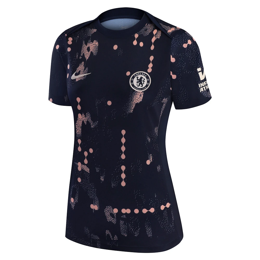 Women's Nike Blue Chelsea 2024/25 Academy Pro Pre-Match Performance Top