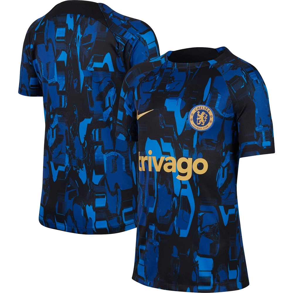Haut d'avant-match Nike Chelsea 2023/24 pour enfant bleu
