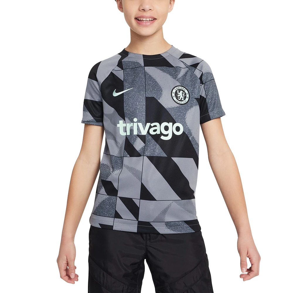 Youth Nike Gray Chelsea 2023/24 Academy Pro Performance Pre-Match Top