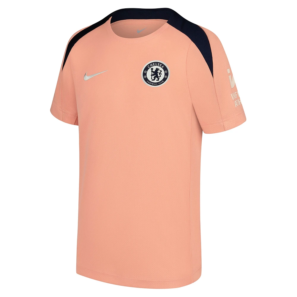 Youth Nike Orange Chelsea 2024/25 Strike Training Performance Top