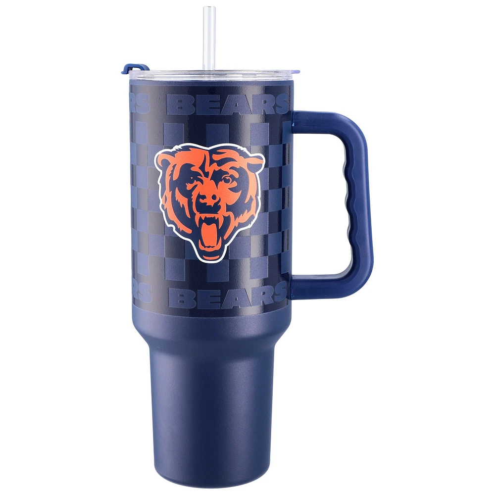 Chicago Bears 40oz Checkered Stainless Steel Tumbler