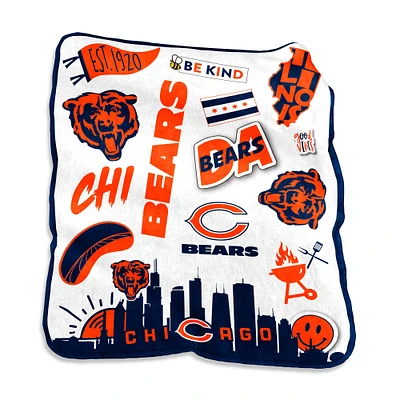 Chicago Bears 50'' x 60'' Native Raschel Couverture en peluche