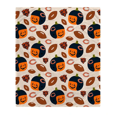 Chicago Bears 60" x 70" Couverture en polaire Corral pour casque de citrouille