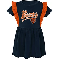 Girls Preschool Navy Chicago Bears Too Cute Tri-Blend Dress